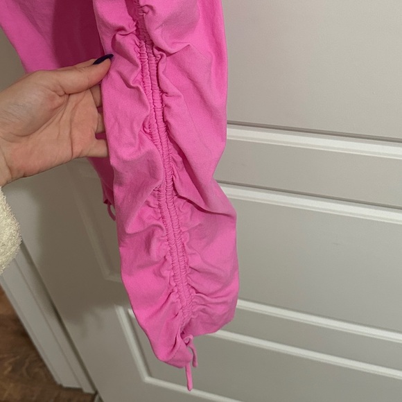 Derek Lam 10 Crosby Pink Ruched Trousers - Picture 2 of 4